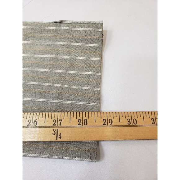 Donna Degnan Womens Pants Tapered Leg Stretch Waist Unlined Striped Grey Size 2 - Picture 8 of 8